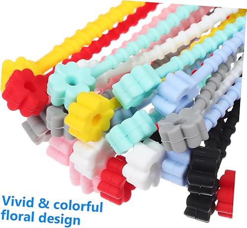 Miniatura 6 de Organizador de cables 24pcs lazos de silicona grandes cables de fuerza industrial lazos