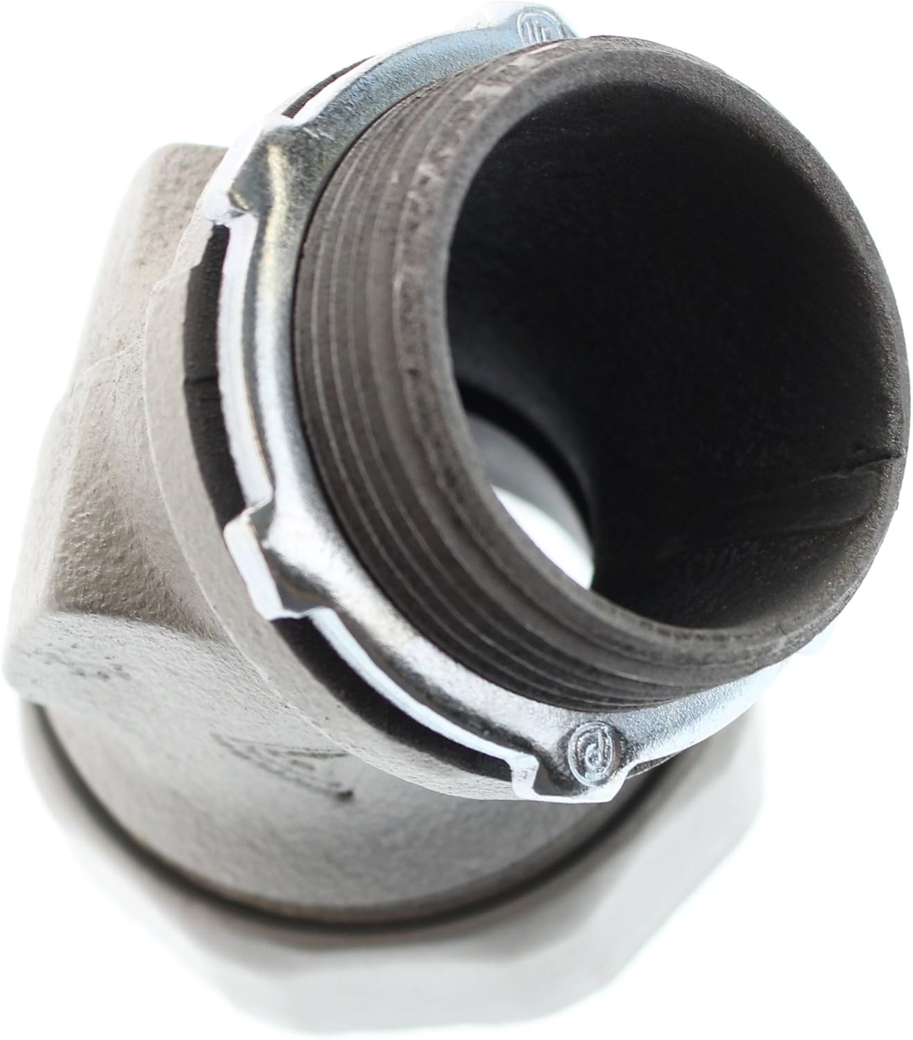 AmericanBoa Boaflex NBLC-150-02-M-45 LiquidTight Conduit Connector, 1-1/2" x 45°