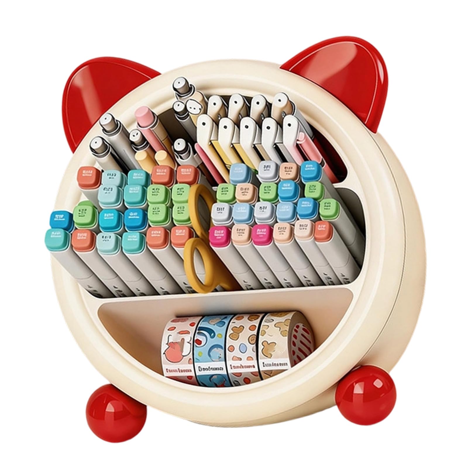 Aqvjd Pen Holders Container Desktop Ornament Pencil Storage Cup Brush Pens Cup Desk Pencil Holders Offices Home Desk Decors Organizers