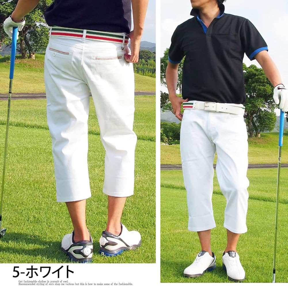 Amazon | [CASUALINASE] ゴルフウェア メンズ 7分丈 ゴルフ