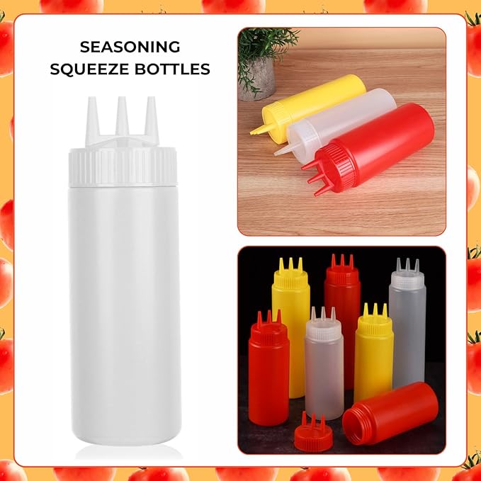 Botellas Expulsoras de Condimentos 3 Piezas 24oz miniatura 3