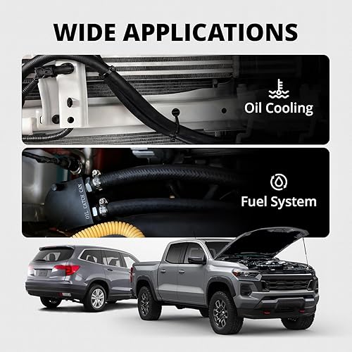 Miniatura 6 de EVIL ENERGY - Manguera de línea de combustible de 3/8" Push Lock NBR de goma SAE 30R7, 10 pies, 300 PSI