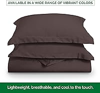 Vista 5 de Elegant Comfort Juego de funda de edredón de 2 piezas más suave y lujoso, calidad hotelera 1500, sedosa, suave y sin arrugas