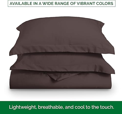 Miniatura 5 de Elegant Comfort Juego de funda de edredón de 2 piezas más suave y lujoso, calidad hotelera 1500, sedosa, suave y sin arrugas