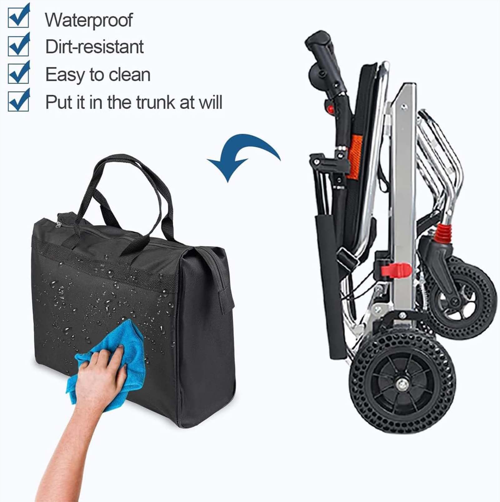 Genérico 01, Silla de Ruedas Plegable Portátil De Múltiples Fines Sillas de Ruedas Ligera de Paseo Silla Ruedas de Aleación de Aluminio para Personas Mayores Silla con Ruedas