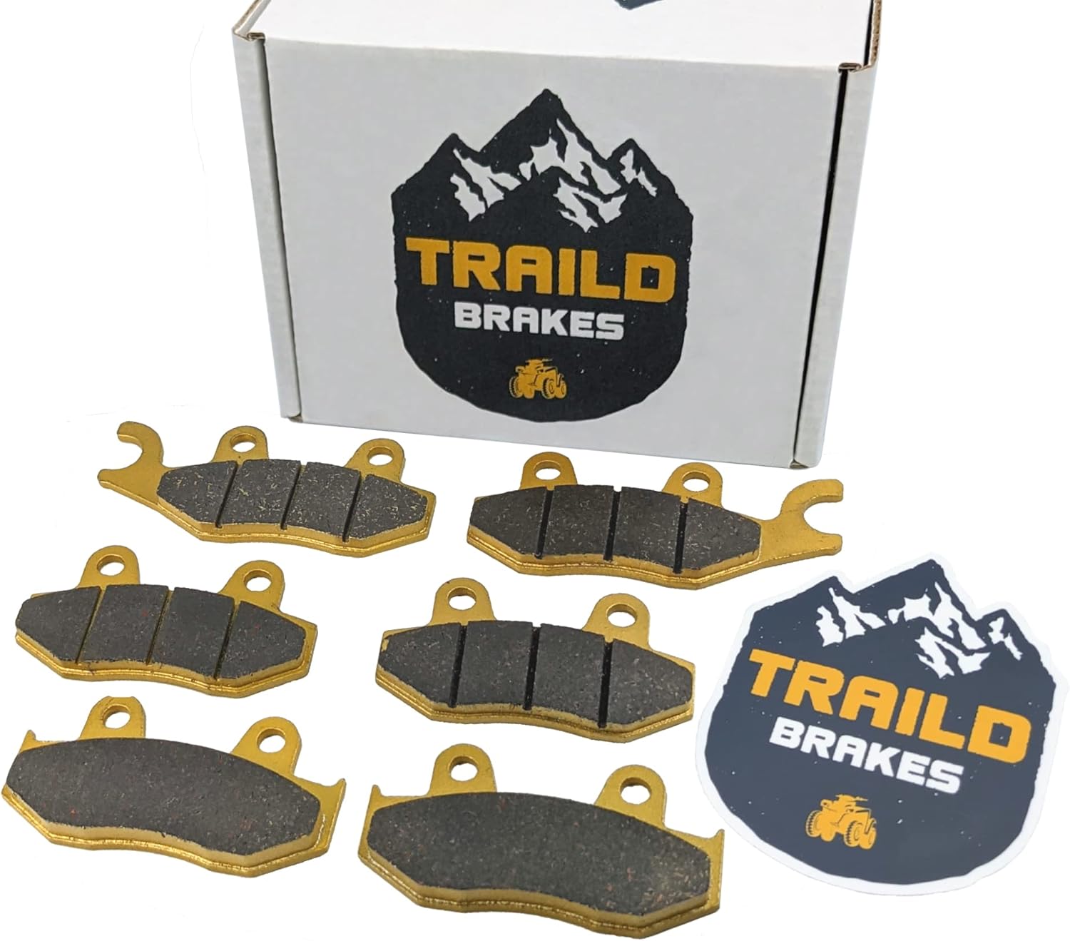 Traild Yamaha YFZ 450R 2009-2026 and YFZ 450 2006-2011 & 2017 Ceramic Brake Pad Set Front and Rear