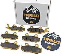 Vista 1 de Traild Yamaha Raptor 700 700R YFM 2013-2026 Juego de pastillas de freno de cerámica delanteras y traseras