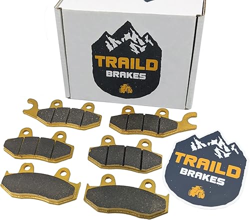 Traild Yamaha Raptor 700 700R YFM 2013-2026 Juego de pastillas de freno de cerámica delanteras y traseras