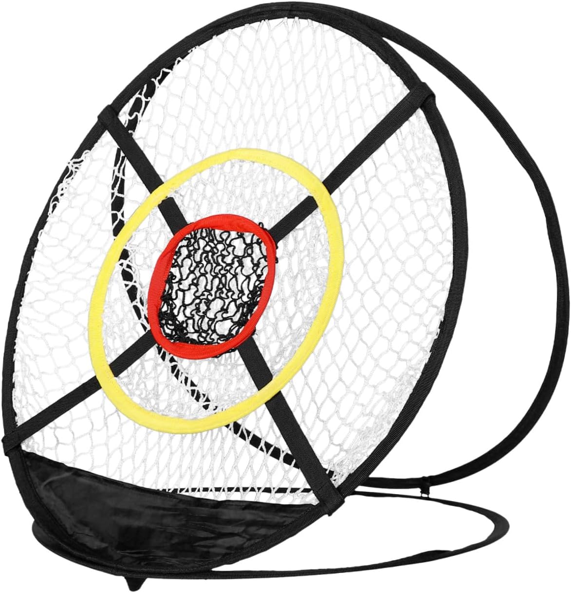 minkissy Golf Practice Net with Golf Ball Return and Chipping Target Sturdy Mesh Training Cage Hitting and Swing Practice