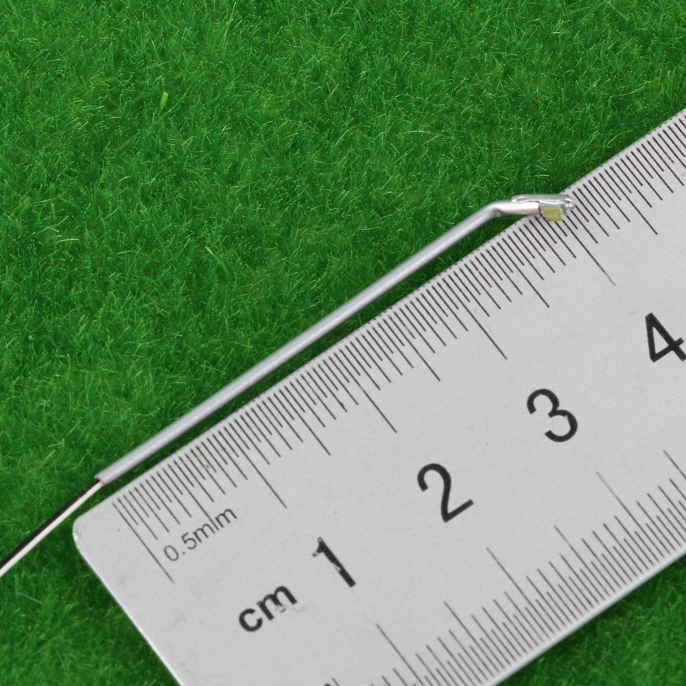 LYWS 5PCS 1/400 1:400 Metal Model Street Lights Lamppost Single Head LED Lights Model Railway Street Lighting