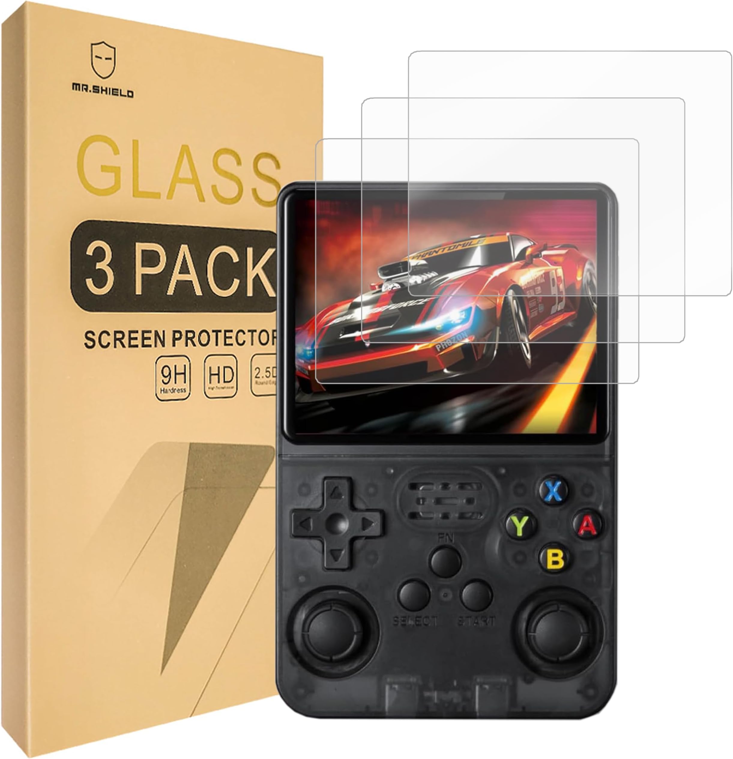 Mr.Shield [3-Pack] Screen Protecter For Data Frog R36S [Tempered Glass] [Japan Glass with 9H Hardness] Screen Protector