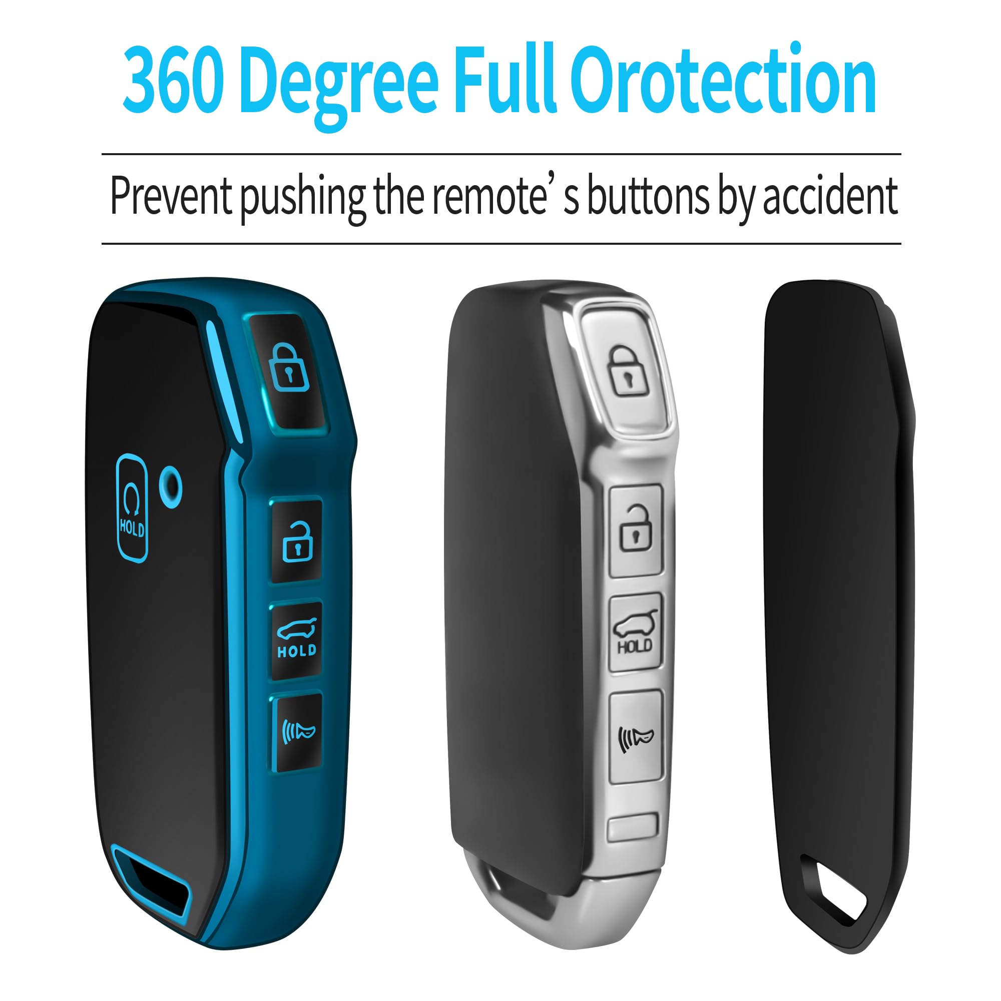 OFFCURVE For Kia Key Fob Cover Special Key Fob Case Cover Holder For Kia Ceed Cerato Forte NIRO Seltos Sorento Soul Sportage Telluride K5 Accessories