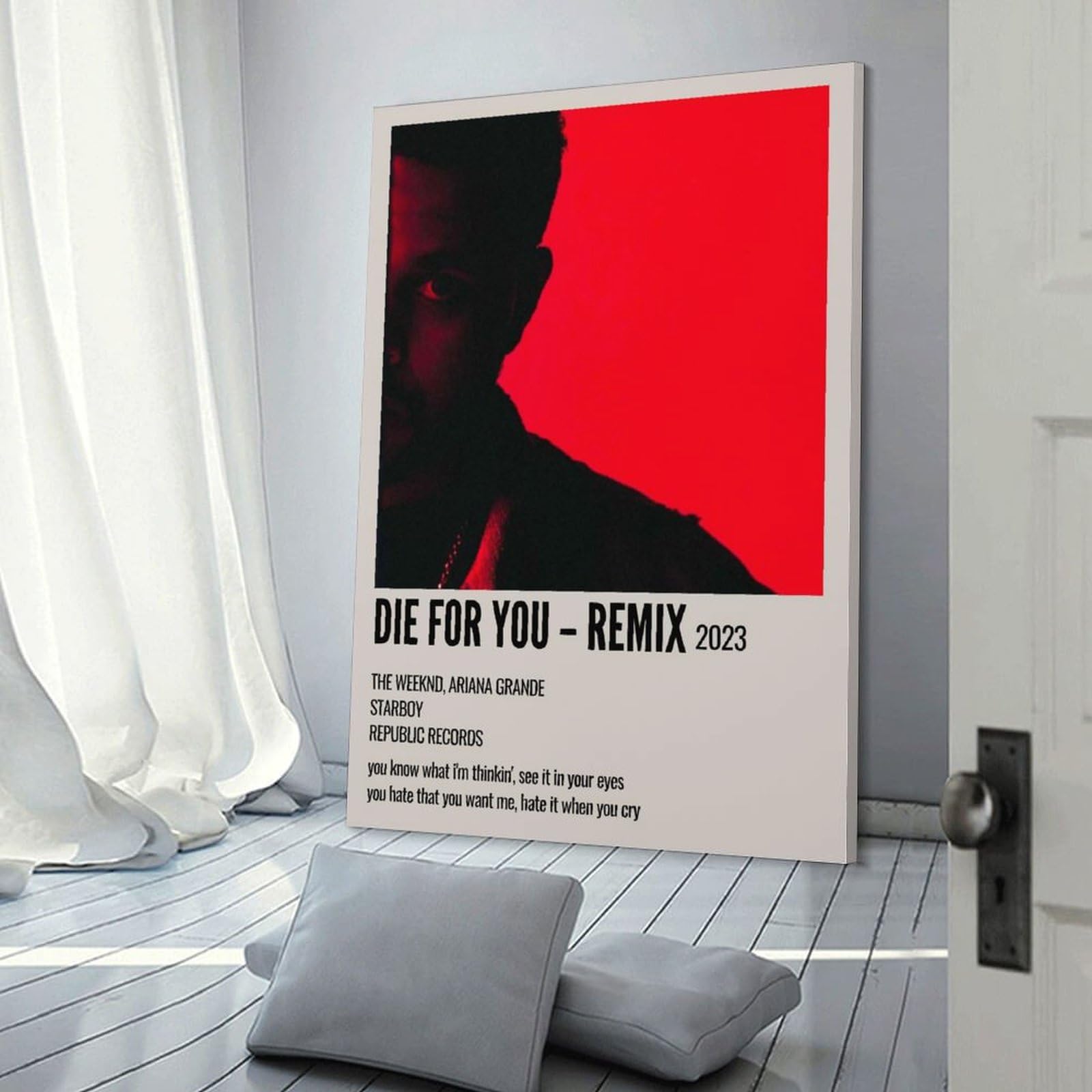 Poster Métal The Weeknd - Décoration Murale En étain 40x30 Cm, Style Rétro, Fixation Facile - 2