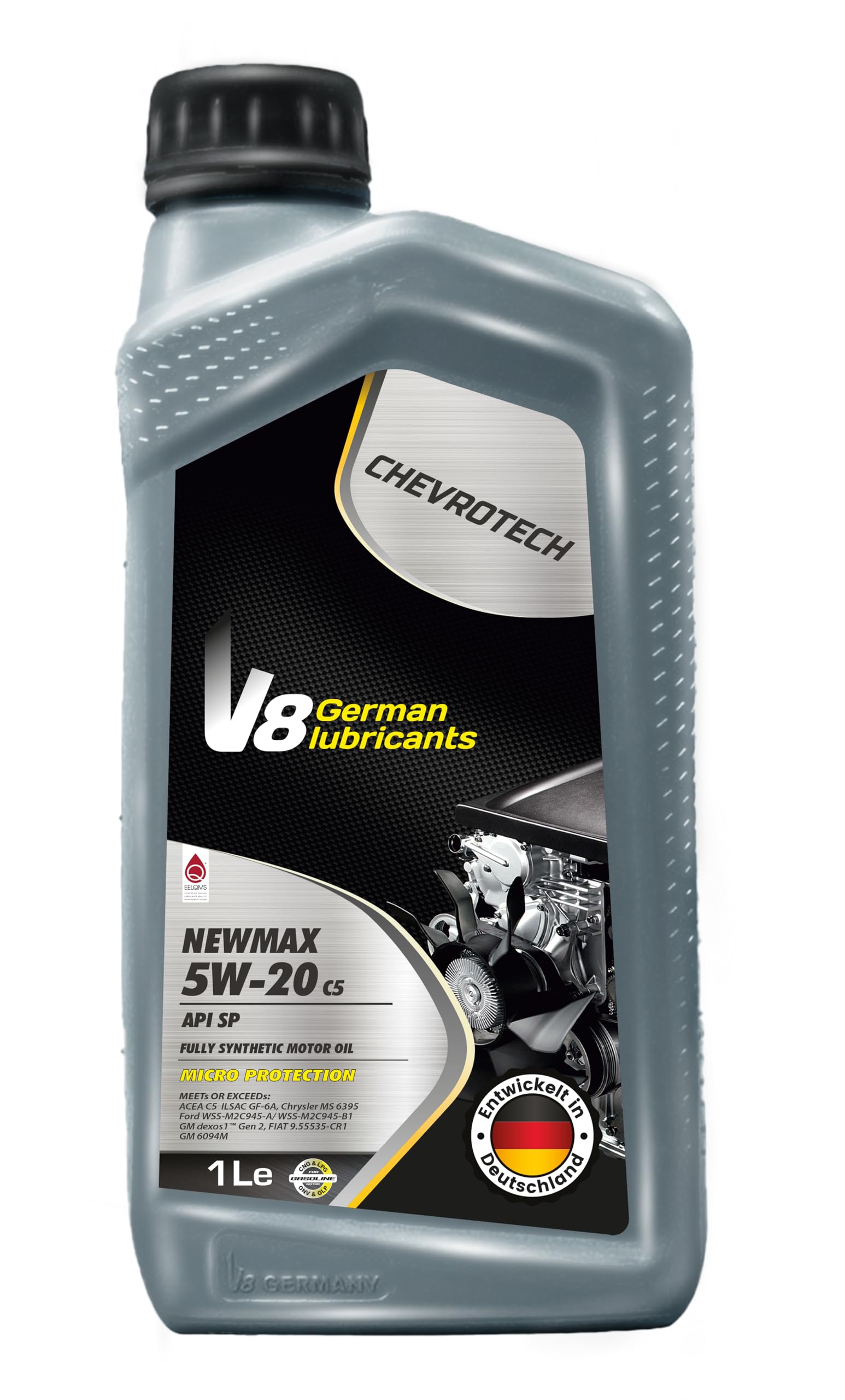 – NEWMAX 5W-20 C5 Fully Synthetic Motor Oil 1L – API SP | Micro Protection Technology | Petrol Engine Oil