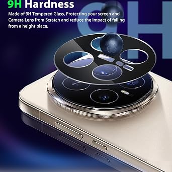 2 Pack Camera Lens Protector for Honor Magic 8 Pro, High Definition Lens 9H Hardness Anti-Scratch, Case Friendly, Shockproof Full Protective for Honor Magic 8 Pro (Black)