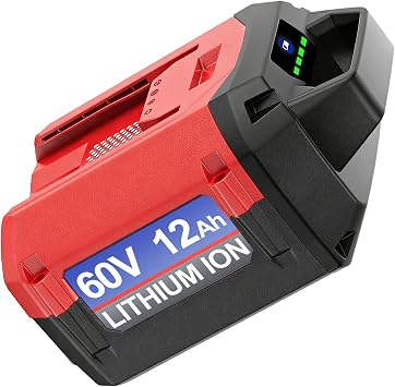 DTK 12Ah Long Lasting Batteries Replacement for Toro 60V Battery Ultra-High Capacity 12000mAh Lithium Battery