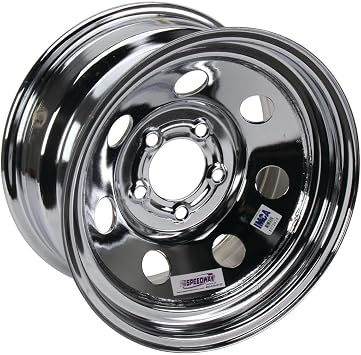 15 x 8 IMCA Chrome Racing Wheel 2 BS, Non-Beadlock, 5 on 4-3/4 BP