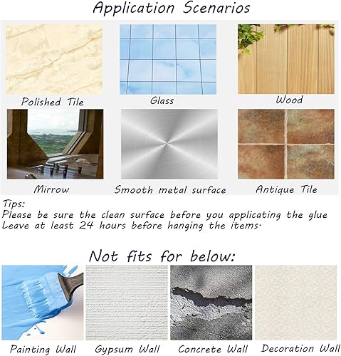 Ganchos de pared adhesivos resistentes para exteriores, ganchos de Navidad para adornos, calcetines, impermeables, de acero inoxidable, puerta, baño