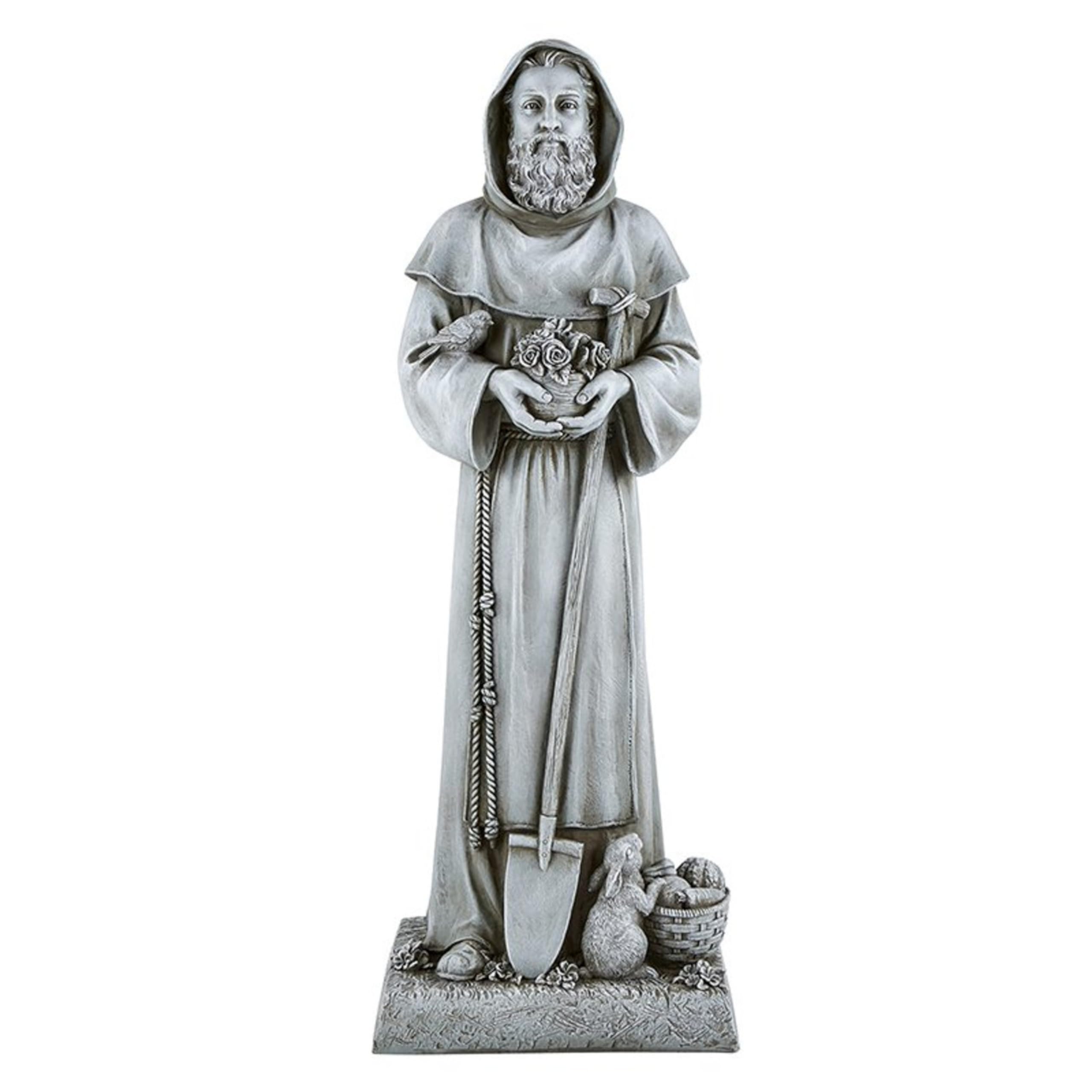 Hail Mary Gifts Catholic & Religious 24" Saint Fiacre Garden Statue