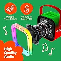 Vista 5 de Move2Play, Máquina de karaoke para niños Incluye más de 20 canciones para niños 2 micrófonos Conéctate con Bluetooth Regalo de 3, 4, 5, 6