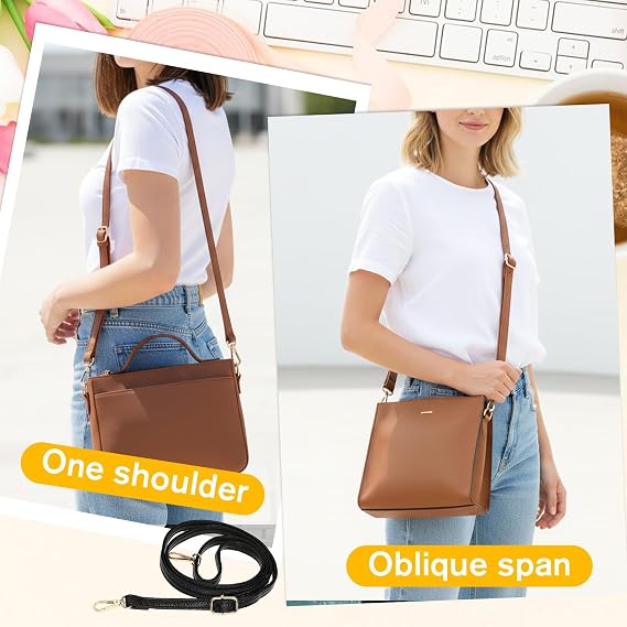 Purse Strap Replacement Genuine Leather Strap Adjustable Crossbody Bag Straps Shoulder Extended Long Thin Black Handbags for Women Handbags Purse Extender Chain Straps Crossbody