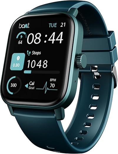 boAt Xtend Smartwatch with Alexa Built-in, 1.69” HD Display, Multiple Watch Faces, Stress Monitor, Heart & SpO2 Monitoring, 14 Sports Modes, Sleep…