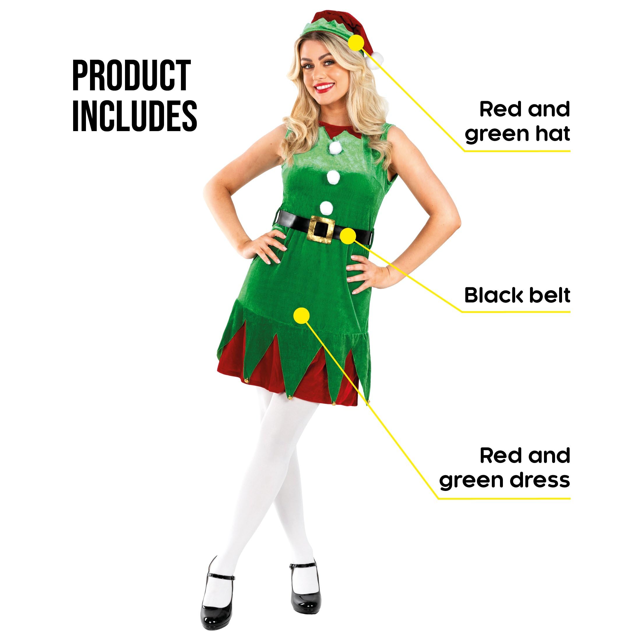 christmas fancy dress elf Baby & Toddler Elf Fancy Dress Costume With Personalised Pack