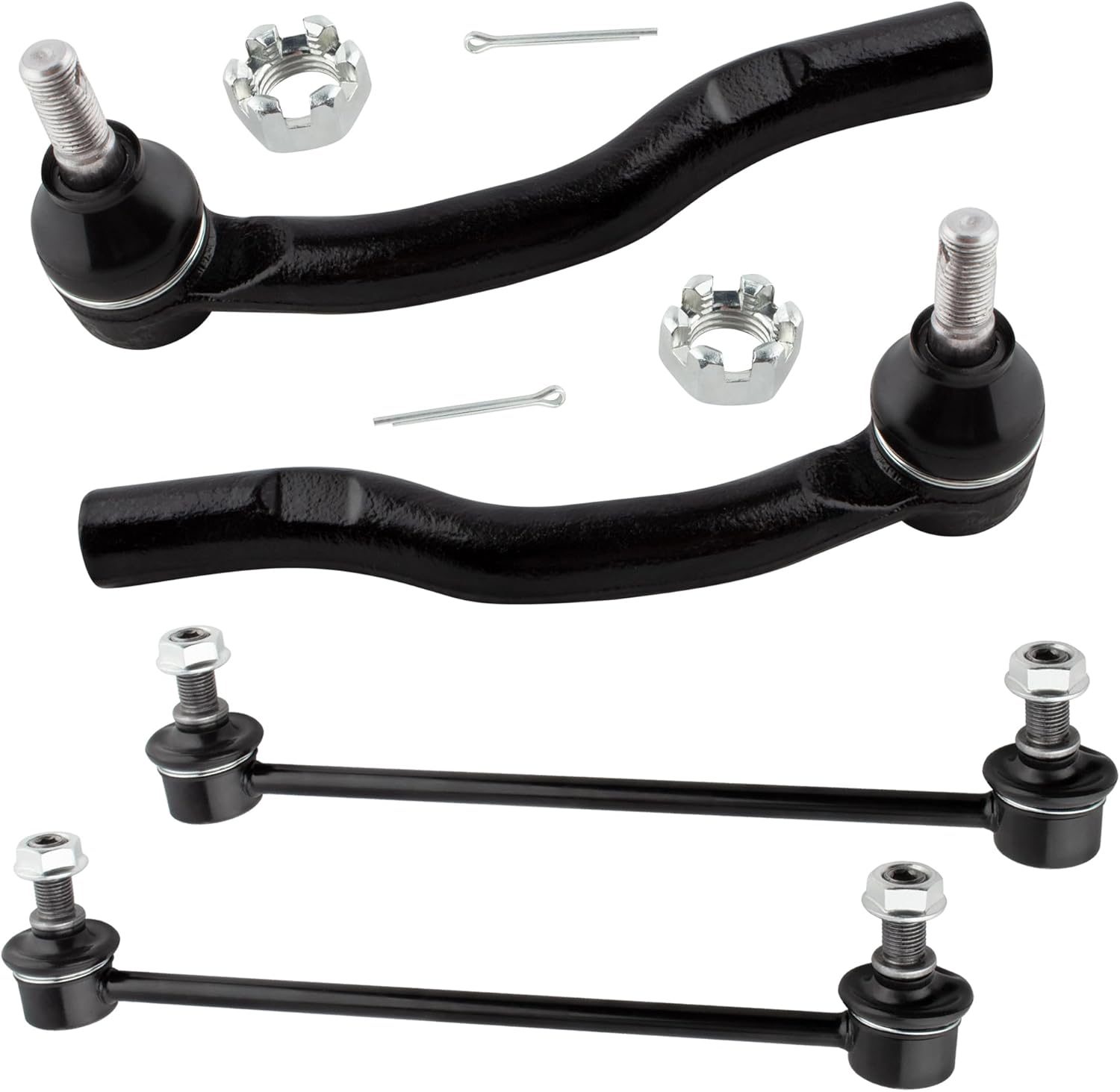 BOXI 4pcs Front Sway Bar End Links Outer Tie Rods Fit for Toyota Camry 2007 2008 2009 2010 2011 Sedan 4-Door 2.4L 2.5L 3.5L | K750123 ES80603 ES80602