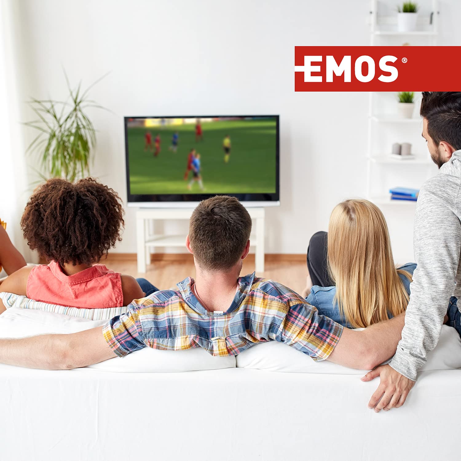 EMOS Kabel High Speed HDMI 2.0 z Ethernetem, 3 m, 18 Gbit/s kabel o wysokiej prędkości z Ultra HD, 4K, 3D, obsługa ARC, wtyczka kątowa 90° na wtyczkę A, czarny