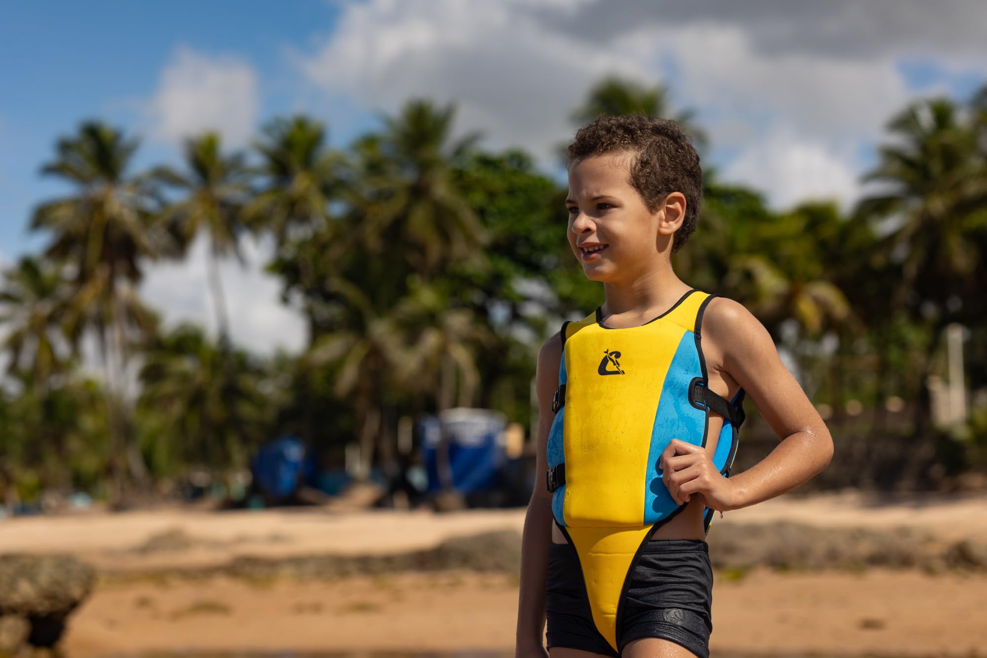CRESSI Little Turtle Neoprene Swim Vest - Gilet de Natation pour Enfants Équipé de Deux Poignées - Une Aide Excellente pour Flotter et Garder l'Équilibre dans l'eau