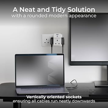 Masterplug Three Socket Fused Wall Plug Adaptor with USB A & C Charging Ports, White, 13A, 10.5W, 3G, A3UAC10