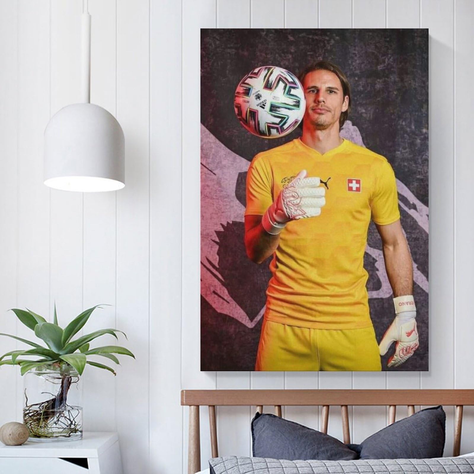 Yann Sommer Leinwand-Poster 30x45 Cm – Torwart-Kunst, Moderne Wanddekoration (ungerahmt)