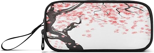 Miniatura 2 de ALAZA Estuche para lápices japonés con flor de cerezo de gran capacidad, estuche para lápices de oficina y universidad, bolsa de almacenamiento