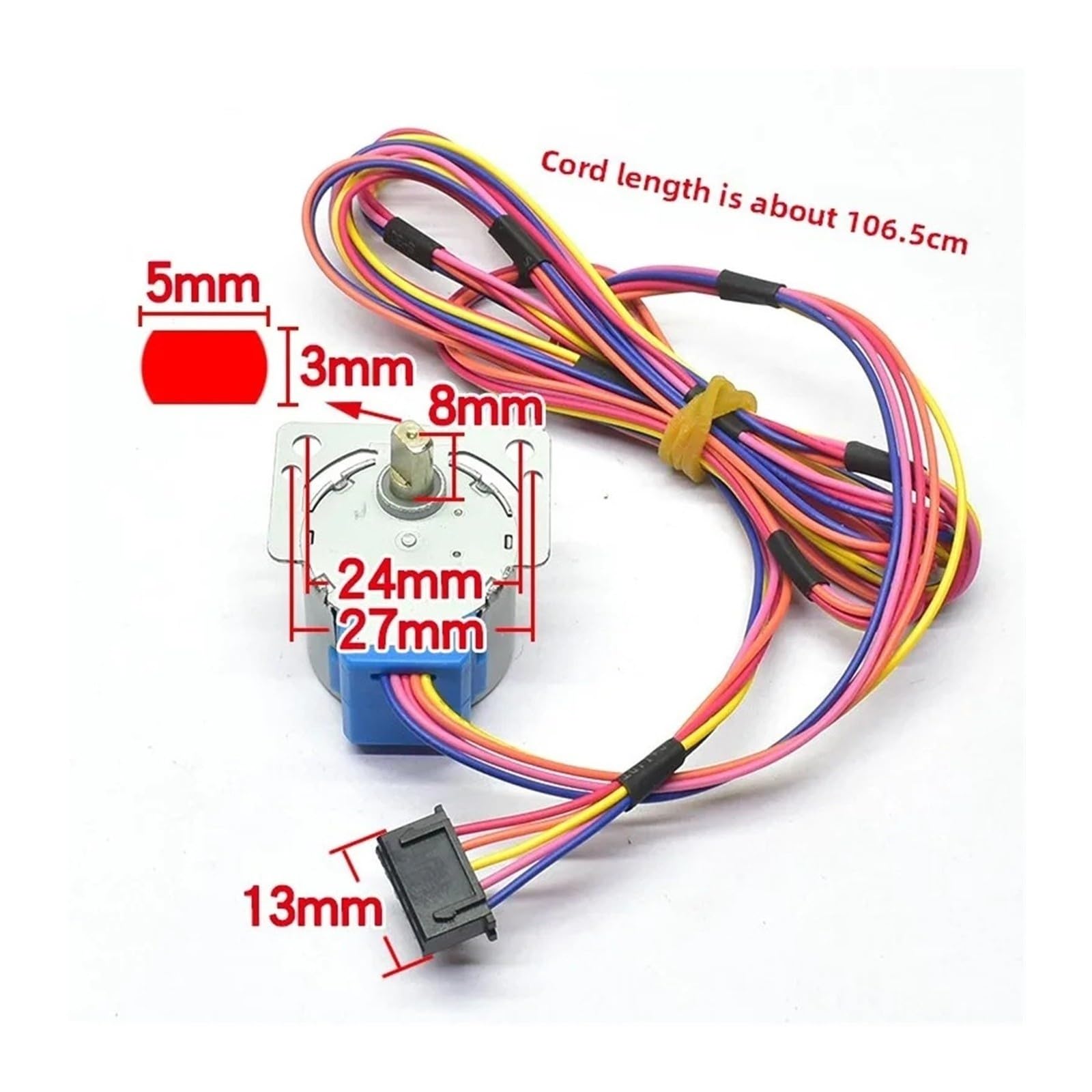 1 Uds., Compatible Con Chigo, Motor Paso A Paso for Aire Acondicionado, Motor De Guía De Viento 24BYJ-48, Placa De Guía De Viento Sincronizada, Oscilación