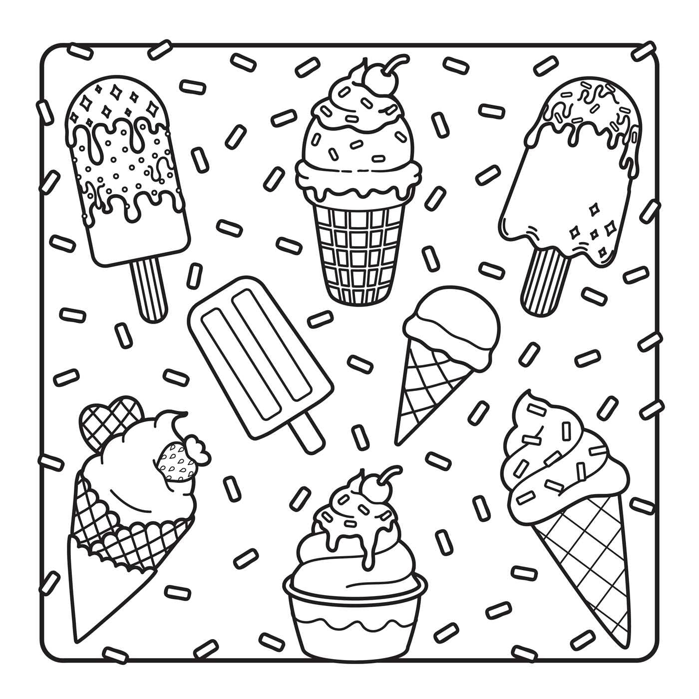 The Sunny Summer Days Coloring Book (Cute and Cozy) image 5