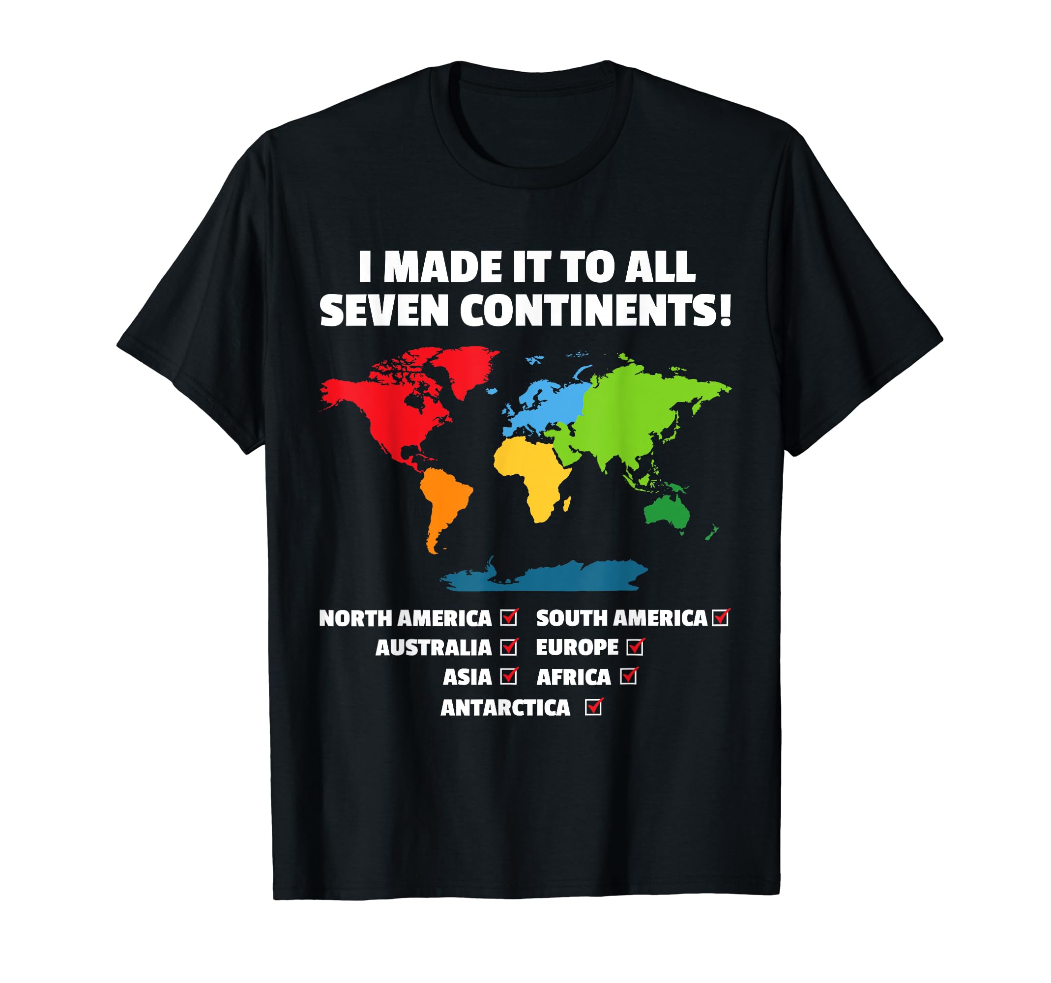 World Traveler - Seven Continents ClubWorld Traveler - Seven Continents - 7 Continents Club white T-ShirtOEKO-TEX STANDARD 100