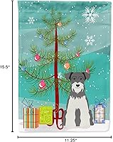 Vista 64 de Caroline's Treasures BB4243GF Bandera de jardín con texto en inglés «Merry Christmas» con texto en inglés «Merry Christmas», bandera decorativa