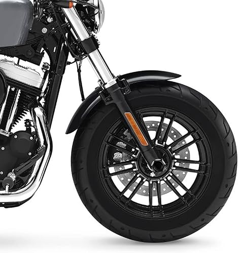 Miniatura 7 de TCT-MOTORPARTS Cubierta negra para tuerca de eje delantero para Harley Touring Road Glide Street Glide Electra Glide Road King 2007-2023 Sportster