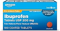 Vista 1 de Yaxa Basic Care Tabletas de ibuprofeno de 200 mg, analgésico/reductor de fiebre, 100 unidades (el embalaje puede variar)