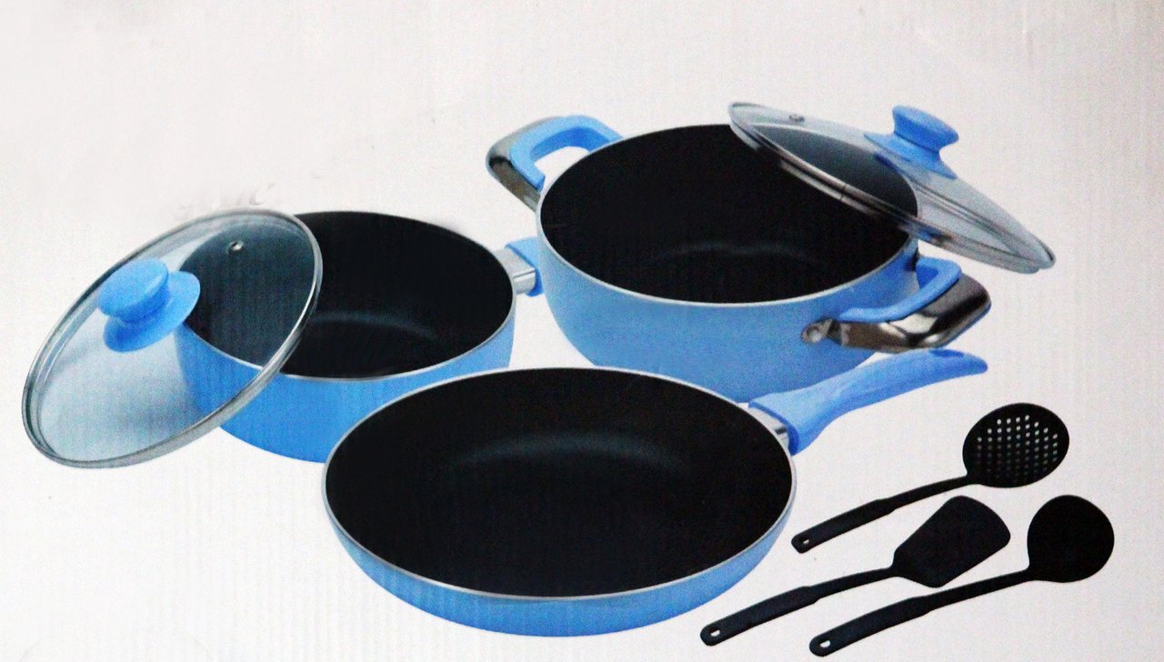 Buy Biaba Collection Soft Touch Handles Polo Lifetime Cookware Set