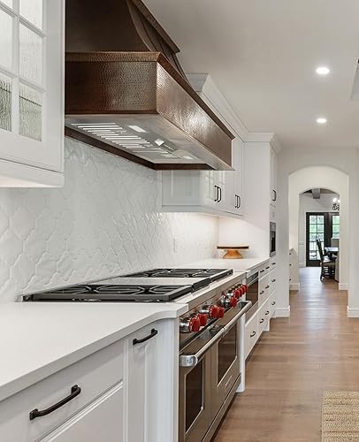 Miniatura 6 de Akicon Inserto de campana extractora de 36 pulgadas, inserto de conducto de acero inoxidable ultra silenciosocampana de ventilación de cocina