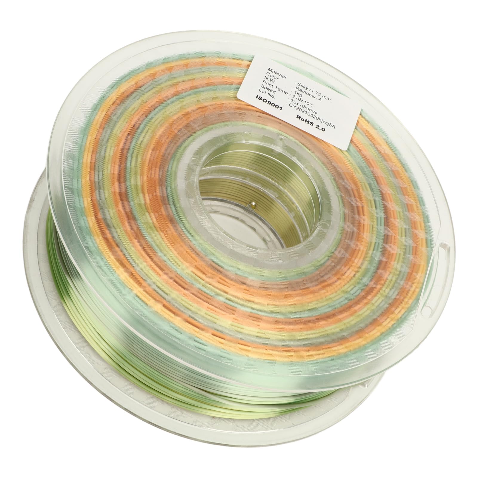 Filament do drukarek 3D Mocny, gładki jedwab Rainbow Materiały eksploatacyjne PLA Gradient wielokolorowy