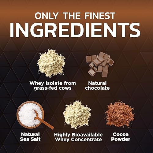 Miniatura 3 de Nature's Premium - Proteína en polvo 100% de suero de leche, 0.85 oz de proteína, chocolate doble rico, proteína aislada de suero avanzada, apoyo