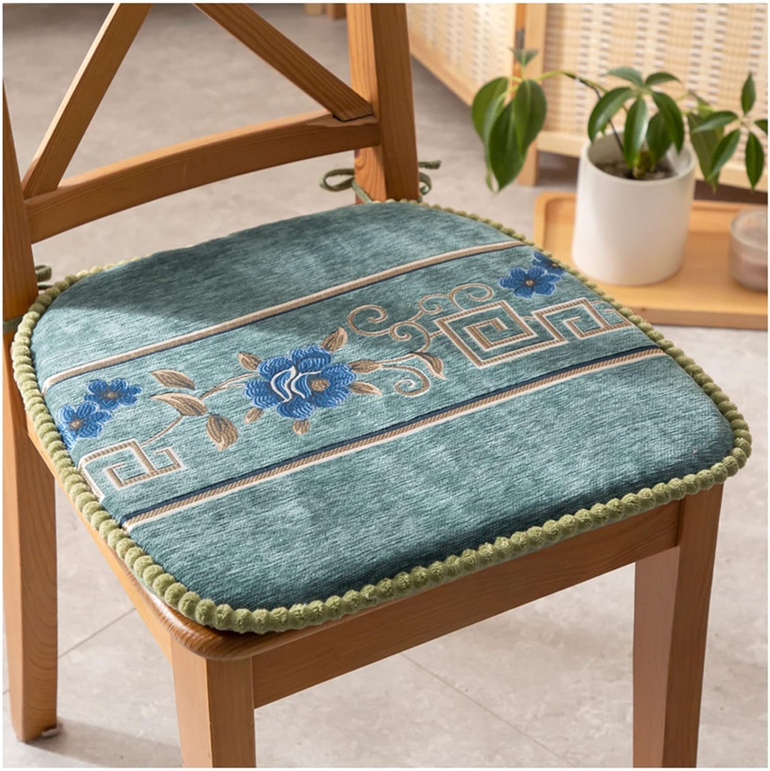 ZTGL UShaped Dining Chair Pad European Style Chenille