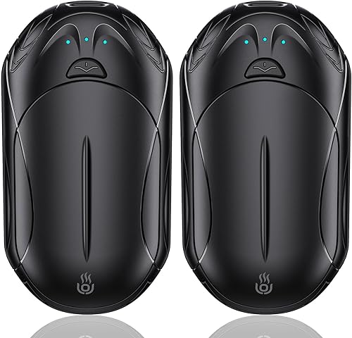 Rechargeable 6000mAh Pocket Hand Warmers - 20Hr Heating, Portable for Outdoor Sports, Camping, Hunting - Warm Gifts for Men, Women