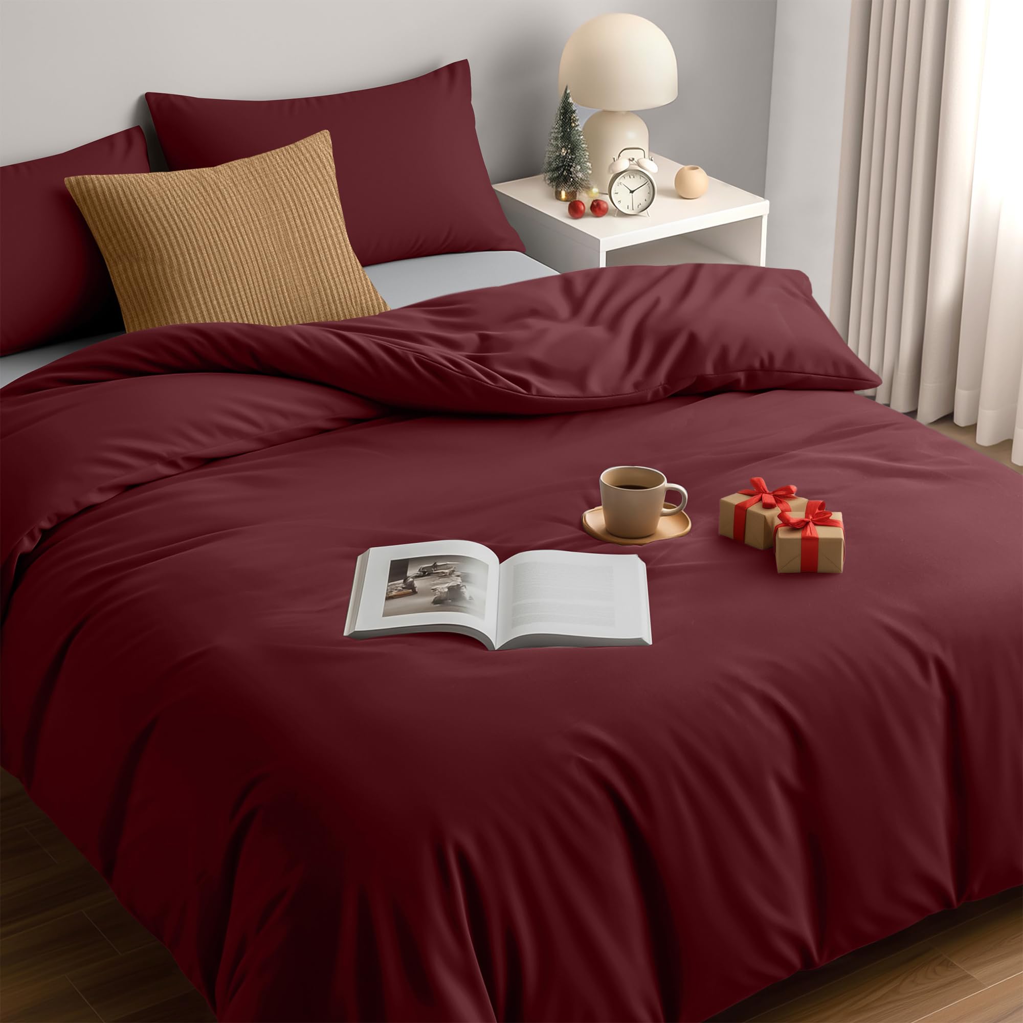 Utopia Bedding Funda Nordica Cama 180 - Microfibra Juego de Funda Nordica 240x260 cm y 2 Fundas de Almohada 65x65 cm (Blanco) — view 77