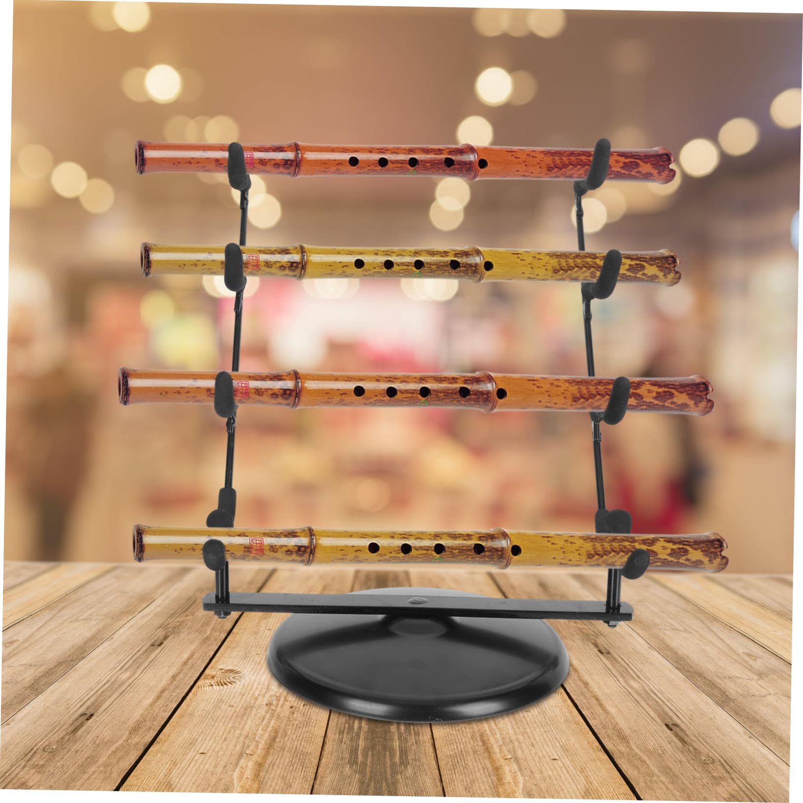 Wakauto Wind Instrument Stand Flute Storage Rack Elegant Dizi Collection Display Stand for Flute