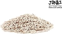 Vista 3 de JUNAI Arena para gatos de tofu, 16 paquetes (5.1 lbs x 16), arena para gatos aglutinante de café natural vegana, arena para gatos ligera y sin polvo