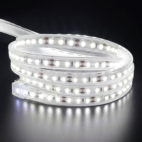 Miniatura 2 de Xunata Tira de luces LED, 6500 K, color blanco frío, tira de luces LED SMD 2835, tira LED SMD 2835, DC24V 3.28 pies3.3 ft, 120 LEDsM, tiras de luz