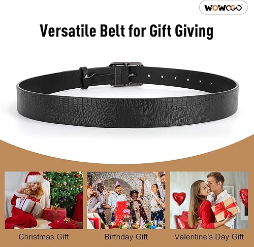 Miniatura 6 de Cinturón de cuero para mujer de flor vintage para jeans vestido de moda cinturón cinturones de señoras con hebilla negra